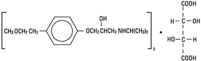 Chemical Structure - metoprolol 01