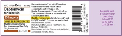 Vial Label (Daptomycin For Inj Label)