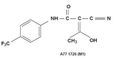 Structure - leflunomide metabolite