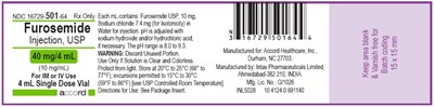 4 mL Vial Label (Furosemide Inj 4ml Label)