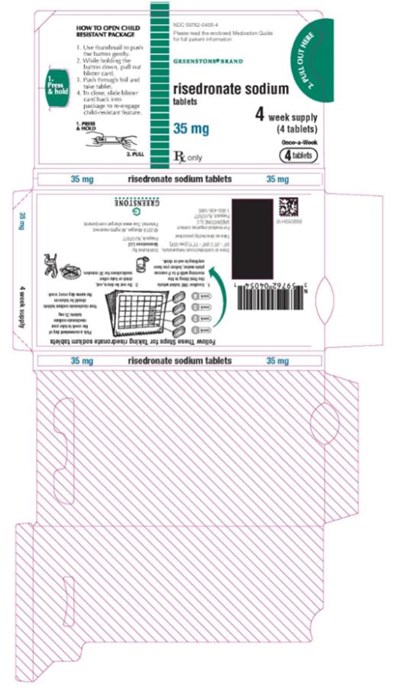 Ndc 59762-0405-4risedronate Sodium Tablets35 mgonce-a-week4 Tabletsrx Only (Risedronate Sodium Tablets 0b)