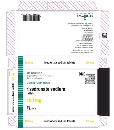 Ndc 59762-0406-1risedronate Sodium Tablets150 mgone Month Pack(1 Tablet)rx Only (Risedronate Sodium Tablets 0e)