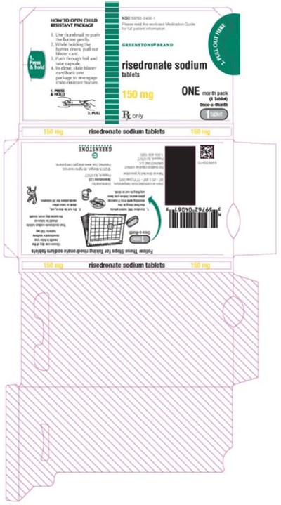 Ndc 59762-0406-1risedronate Sodium Tablets150 mgone Month Pack(1 Tablet)rx Only (Risedronate Sodium Tablets 0f)