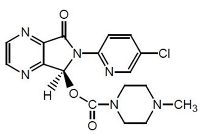 eszopiclone-str.jpg Chemical Structure - eszopiclone str