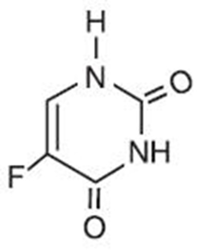 Chemical Structure - fluorouracil structure