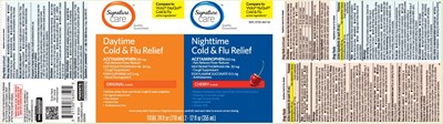 Acetaminophen 325 mg, Dextromethorphan Hbr 10 mg, Phenylephrine Hci 5 mg Acetaminophen 650 mg, Dextromethorphan Hbr 30 mg, Doxylamine Succinate 12.5 mg (Daytime Pe Nighttime Cold Flu Cherry Liquid 1)