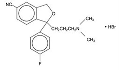 Citalopram Hydrobromide Structural Formula (Image 01)