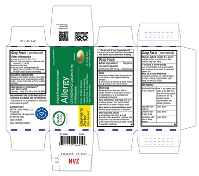 Package Label-principal Display Panel -10 mg (25's Capsule Container Carton Label) (Cetirizine Allergy Fig2)