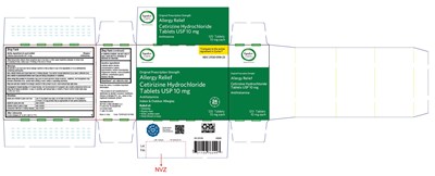 cetirizine-fig2.jpg PACKAGE LABEL-PRINCIPAL DISPLAY PANEL - 10 mg (Container Carton Label) - cetirizine fig2