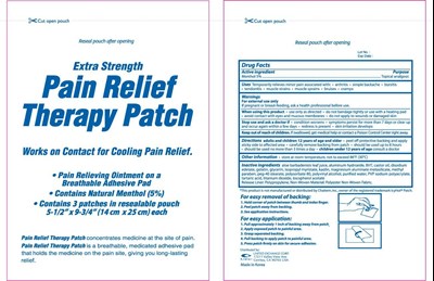 Image Of Carton Label (Prtherapypatchxl)