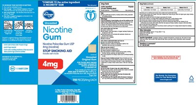 Nicotine Polacrilex 4 mg (nicotine) (Nicotine 4 mg Original Uncoated Usp Gum 1)