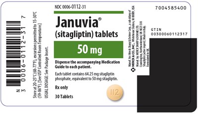 PRINCIPAL DISPLAY PANEL - 50 mg Tablet Bottle Label - januvia 05