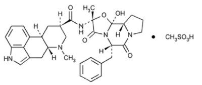 Structural-formula-dihydroergotamine-mesylate (Structural Formula Dihydroergotamine Mesylate)
