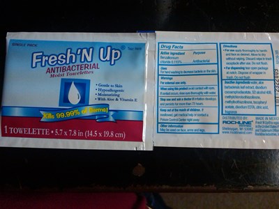 Image Of Package Label (Antibacwipe)