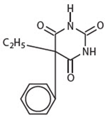 Chemical Structure - phenobarbital 01