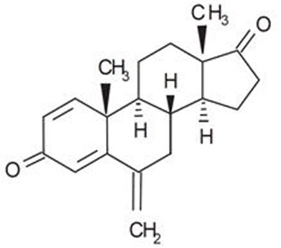 Chemical Structure - exemestane 01