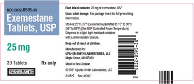 PRINCIPAL DISPLAY PANEL - 25 mg Tablet Bottle Label - exemestane 04