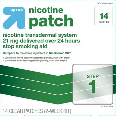 image-01.jpg Nicotine Patch Target 21 mg 14 count carton - image 01
