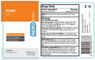 Aeroburn Burn Spray Label (55305 145 Bottle Label)