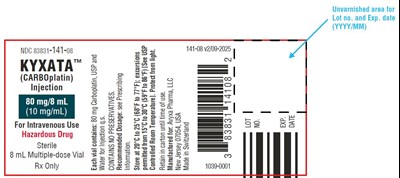 1960f327-faf2-49b2-b6ad-df9340c0ebc3-04.jpg KYXATA (CARBOplatin) Injection, 80 mg/8 mL (10 mg/mL) -Vial Label - 1960f327 faf2 49b2 b6ad df9340c0ebc3 04