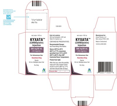 1960f327-faf2-49b2-b6ad-df9340c0ebc3-07.jpg KYXATA (CARBOplatin) Injectionn, 500 mg/50 mL (10 mg/mL) -Carton Label - 1960f327 faf2 49b2 b6ad df9340c0ebc3 07