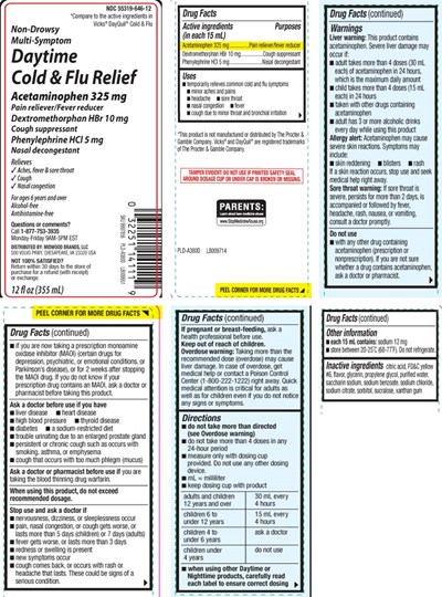 Acetaminophen 325 mg Dextromethorphan Hbr 10 mg Phenylephrine HCl 5 mg (Daytime Pe Liquid 1)