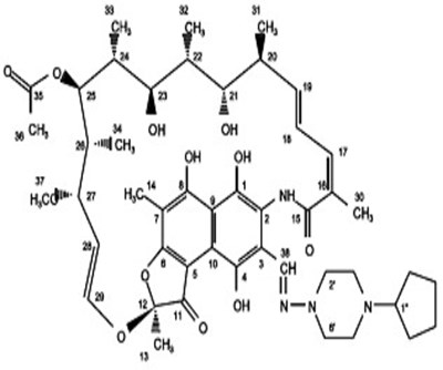202 (Rifapentine Structure)