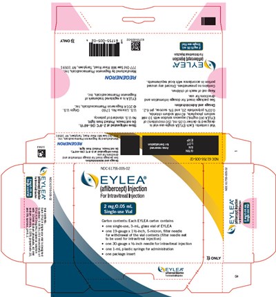 PRINCIPAL DISPLAY PANEL - 2 mg/0.05 mL Vial Carton - eylea 12