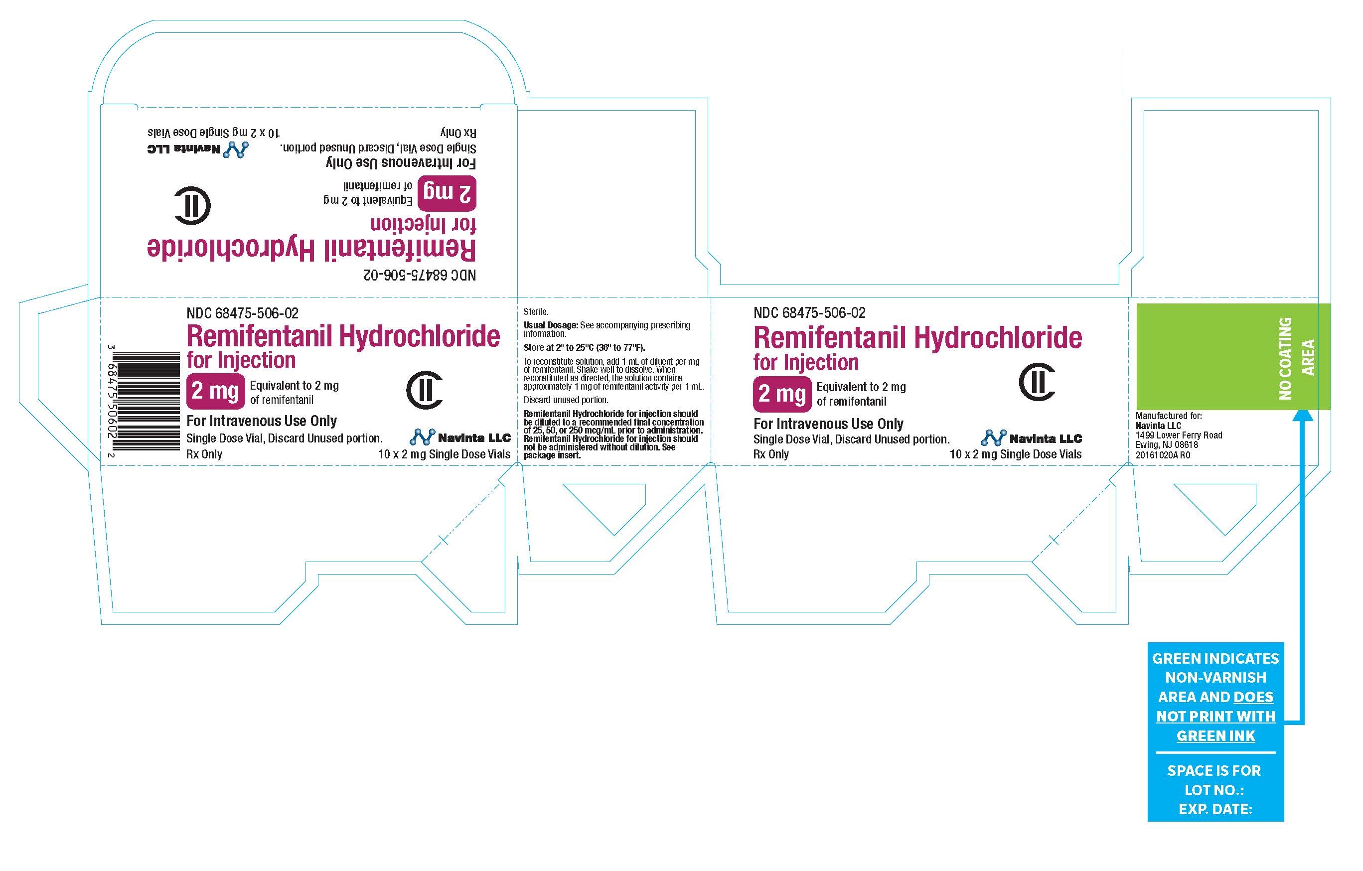 Remifentanil Hydrochloride Images Injection, Powder, Lyophilized, For ...
