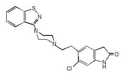 Chemical Structure - ziprasidone 01