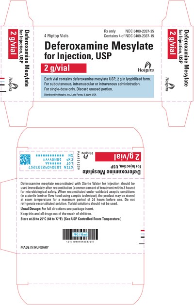 deferoxamine-06.jpg PRINCIPAL DISPLAY PANEL - 2 g Vial Carton - deferoxamine 06