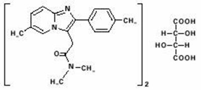 Zolpidem-01.jpg Chemical Structure - Zolpidem 01