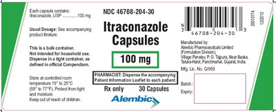100 mg 30's Botle Pack (Itraconazole 100mg)