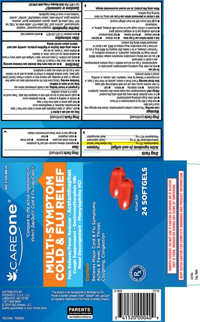 Acetaminophen 325 mg, Dextromethorphan HBr 10 mg Phenylephrine HCI 5 mg - daytime pe softgels 1