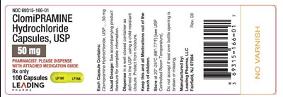 50mg Clomipramine Hydrochloride (100 Capsules)