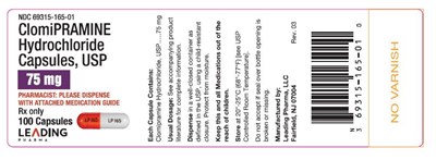 75mg Clomipramine Hydrochloride (100 Capsules)