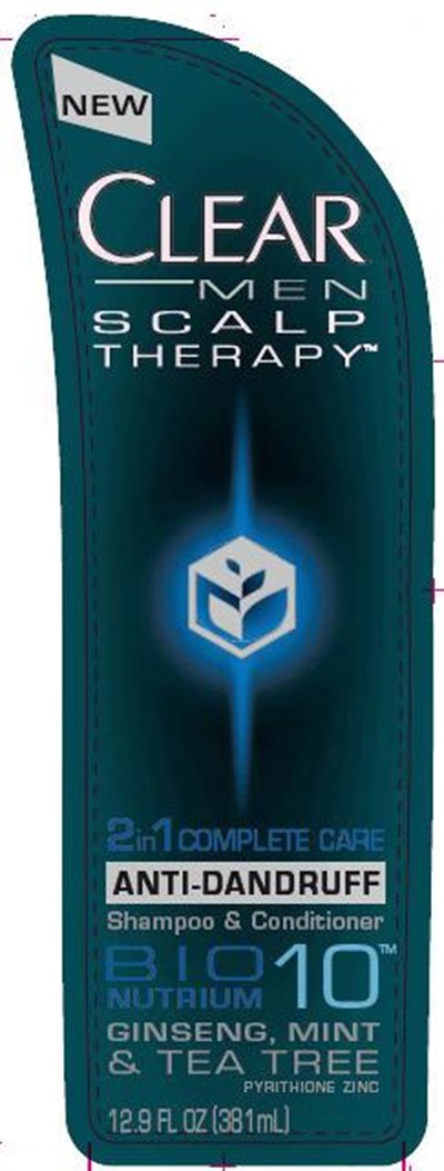 Clear Men 2 In 1 Complete Care Ad Shampoo And Conditioner Front (Clearmenscalp2in1adshcdpdpfront)