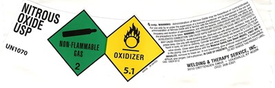 Image of Nitrous Oxide label - NitrousOxide