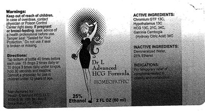 Dr. L Advanced Hcg Formula (Mm1)