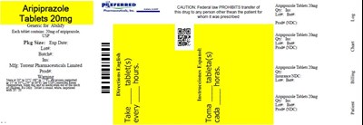 Aripiprazoletablets 20mg (Image Containerlabel 20)