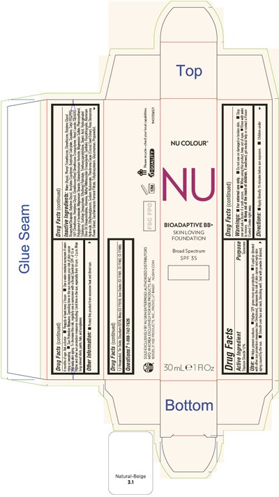 nu-colour-04.jpg PRINCIPAL DISPLAY PANEL - 30 mL Tube Carton - Natural-Beige - nu colour 04