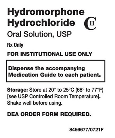 Label.jpg Hydromorphone Hydrochloride Oral Solution Label - Label