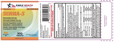 Sennosides And Docusate Sodium Tablets 300 Counts (Senna Plus Cont Label 1)
