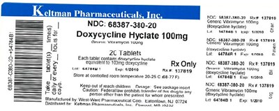 Doxycycline Hyclate Tablets 100 mgtablets (Doxycycline Tablets)