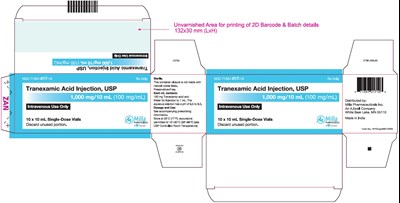 "image Description" (Tranexamic Acid Inj 10ml Carton Label)