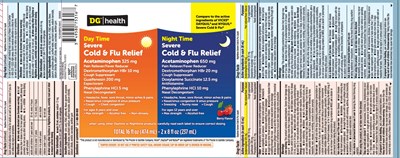 Acetaminophen 325 mg, Dextromethorphan Hbr 10 mg, Guaifenesin 200 mg, Phenylephrine HCl 5 mg, Acetaminophen 650 mg, Dextromethorphan Hbr 20 mg, Doxylamine Succinate 12.5 mg, Phenylephrine HCl 10 mg (Daytime Severe Cold Flu Nighttime Severe Cold Flu  1)