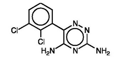 Chemical structure - lamotrigine er tabs 1
