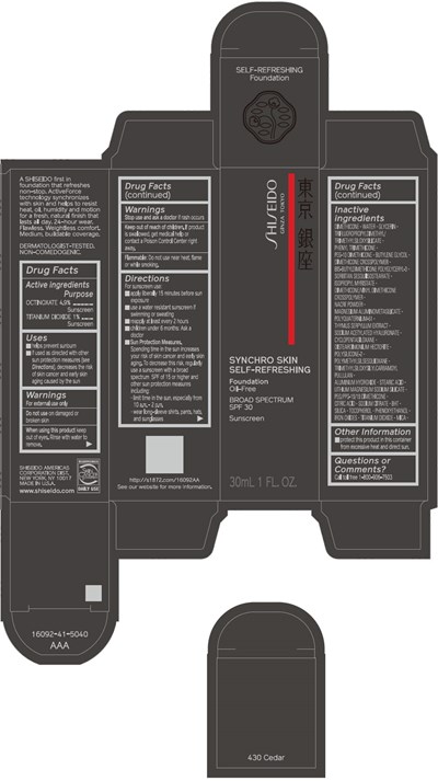 foundation-01.jpg PRINCIPAL DISPLAY PANEL - 30 mL Bottle Carton - 430 Cedar - foundation 01