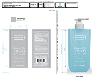 Drug Facts (Sc Handsanitizer Advanced 16p9oz Springwater 95319 V1a O Silkprinting)