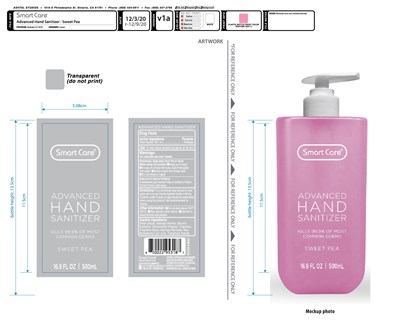 Drug Facts (Sc Handsanitizer Advanced 16p9oz Sweetpea 95318 V1a O Silkprinting)
